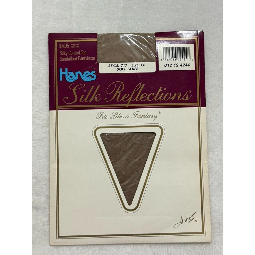 Lot Of 8 Size CD Hanes Varied Pantyhose Silk Reflection Control Top Sheer Toe